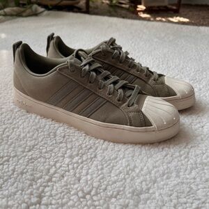 adidas Streetcheck Women’s Platform Canvas Sneakers in Olive
